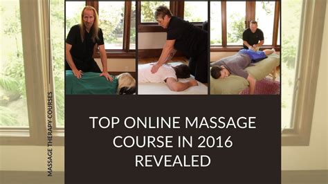 Top Online Massage Courses In Revealed Youtube