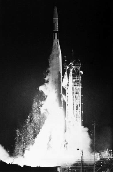 Posterazzi Mariner 1 Launch 1962 Nan Atlas Agena Booster Rocket