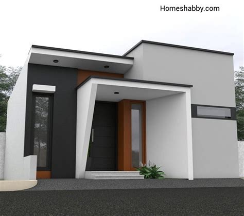 desain rumah kecil minimalis atap