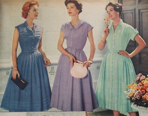Vintage Shirtwaist Dress History 1930s 1940s 1950s