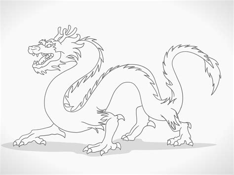 23 How To Draw A Dragon Images Free Coloring Pages