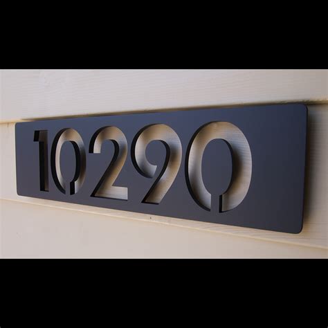 What is included with your purchase: Custom Modern Floating House Numbers in Powder Coated Aluminum