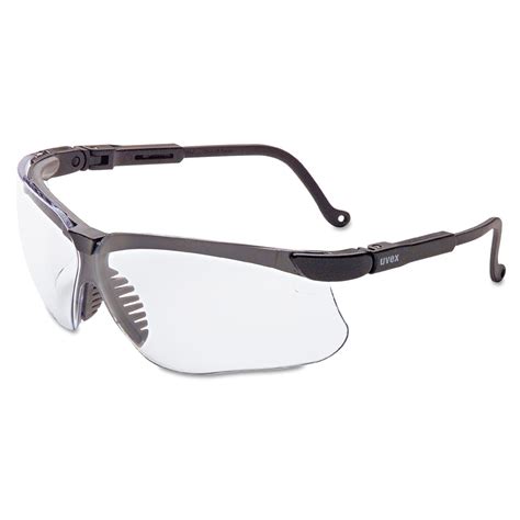 uvex by honeywell 763 s3200x genesis safety eyewear black frame clear lens uvextreme anti fog