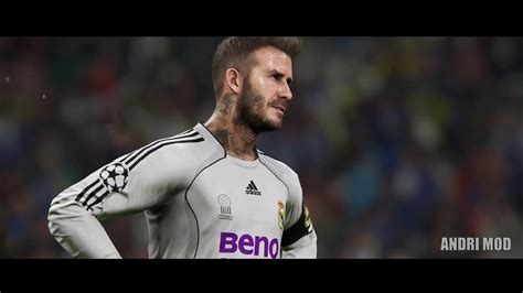 Pes 2019 David Beckham Last Season For Real Madrid Youtube