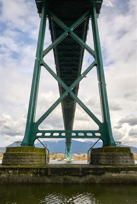 Burrard Inlet Lions Gate Bridge Stock Photo Image Of British Bridge