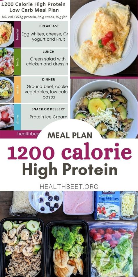 1200 Calorie High Protein Low Carb Meal Plan With Printable 40 Day
