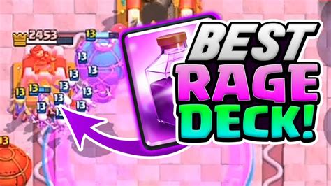 Best Rage Deck In Clash Royale Live Ladder Gameplay Youtube