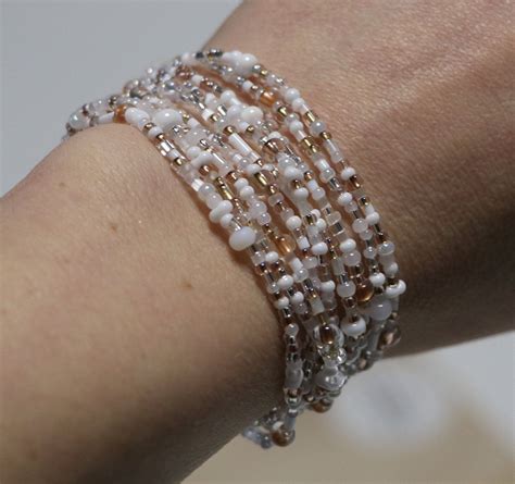 Witte Kralen Armband Seed Beads Bracelet Geschenk Vrouw In 2020