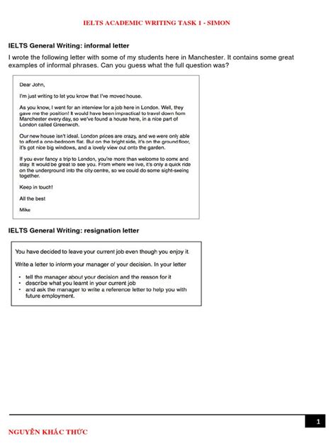 Ielts General Writing Task 1 Template Slide Share