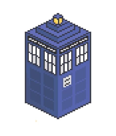 Tardis On Pixels Doctor Who Amino
