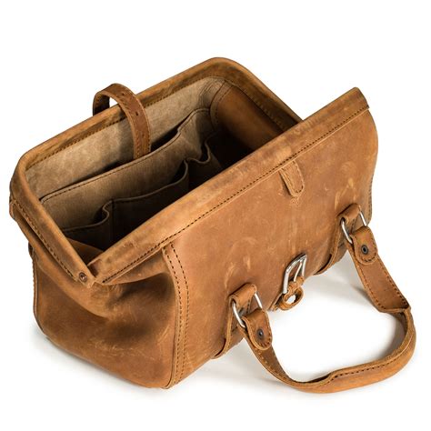 Big Mouth Leather Tool Bag Leather Tooled Leather Bag Tool Bag