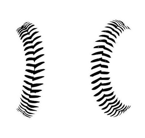 Baseball Stitches Svg Cut File Etsy