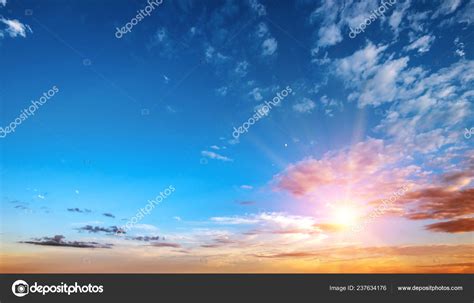 Sunrise Summer Sky Panorama Stock Photo By ©1xpert 237634176