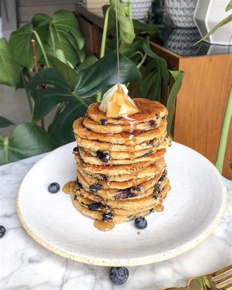 Blueberry Vegan Protein Pancakes — Not A Fancy Kitchen