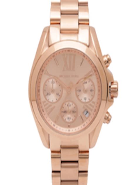 Buy Michael Kors Women Chronograph Rose Gold Toned Dial Watch Mk5799i