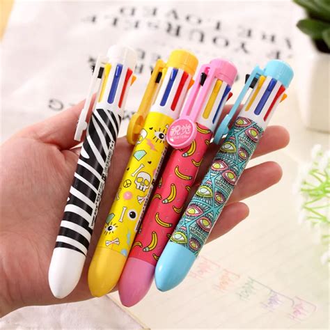 Ballpoint Pen Cute Multi Function Press Color Penballpoint Pens