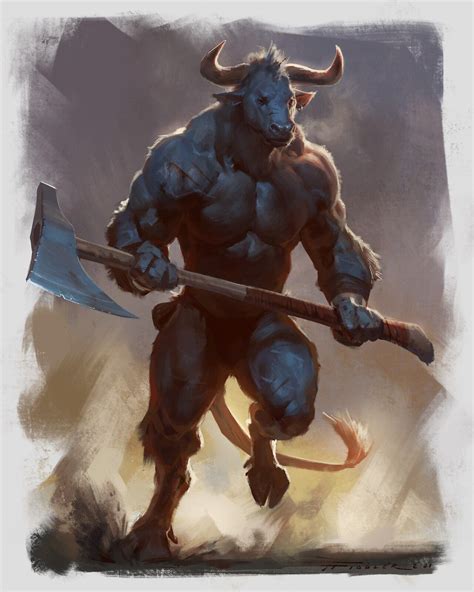 Pin By Ashbel On Minotaurs In 2021 Fantasy Character Design Concept