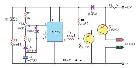 555 Pwm Led Dimmer Circuit Diagram Power Battery Saving