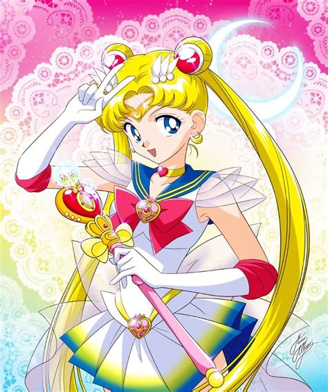 Super Sailor Moon By Marco Albiero Sailor Chibi Moon Sailor Moon