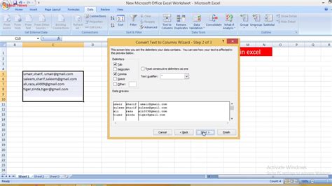 How To Split Comma Separated Values In Excel Excel Part Technical Umair Sharif Youtube
