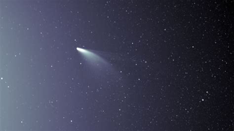 Once In A Lifetime Green Comet Approaching Closest Point To Earth