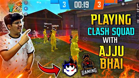 This game is available on any android phone above version. FREE FIRE || TSG PLAYING CLASH SQUAD WITH AJJU BHAI ...