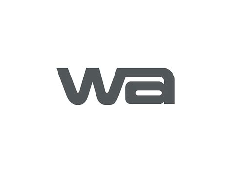 Premium Vector Wa Logo Design