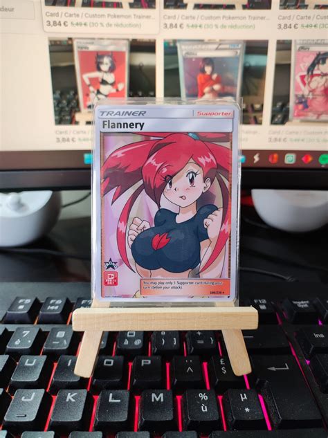 Card Carte Custom Pokemon Trainer Sexy Flannery Etsy