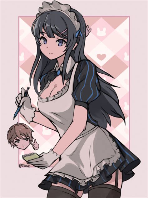 Oc Fanart I Drew Mai San In A Maid Outfit Anime Asuna Kawaii