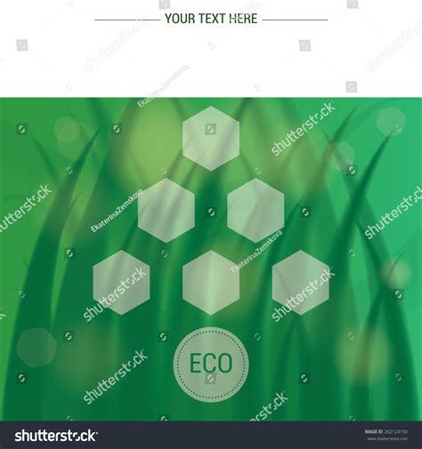 Eco Green Background Flecks Sunlight Grass Stock Vector (Royalty Free