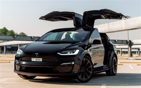 Rent A Tesla Model X Plaid Black 2022 Id 05155 In Dubai Rentyae
