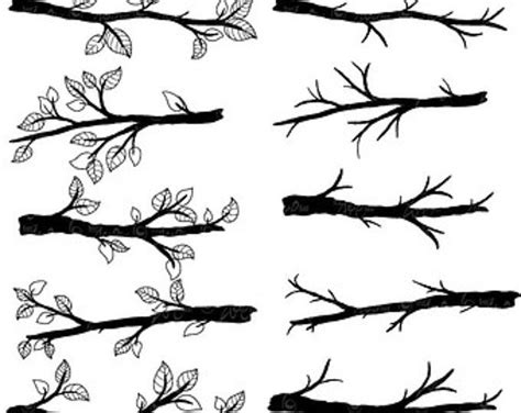 Branch Clipart Black And White Branch Black And White Transparent Free