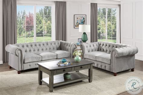 Welwyn Gray Living Room Set From Homelegance Coleman Furniture