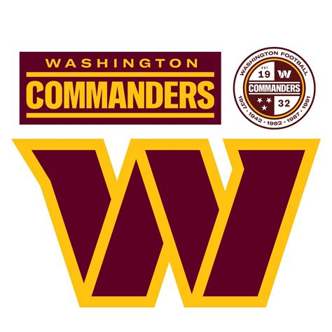 Washington Commanders 2022 Logo Officially Licensed Nfl Removable A