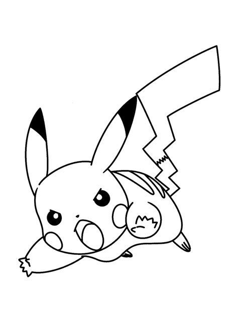Pikachu Cute Coloring Page Sexiz Pix