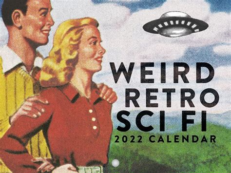 Buy Weird Retro Sci Fi 2023 Monthly Wall Hanging S Science Fiction Ufo
