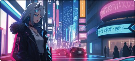 Futuristic City Anime Deskpadsgallery