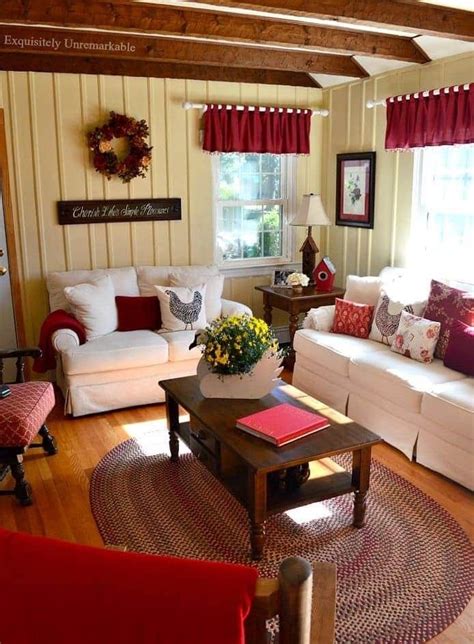 Pin By Patty Metcalf On Ruby Red Farm House Living Room Cottage