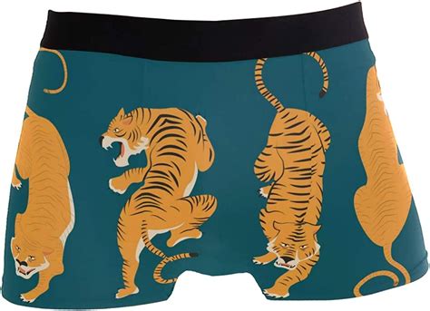 Collection Tigers Mens Underwear Boxer Briefs Comfortable Soft Shorts