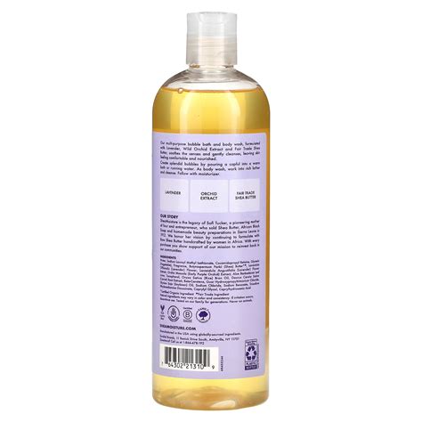 sheamoisture calming 2 in 1 bubble bath and body wash lavender and wild orchid 16 fl oz 473 ml