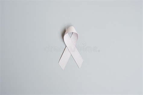 Brain Cancer Awareness Month Grey Color Ribbon For Supporting People