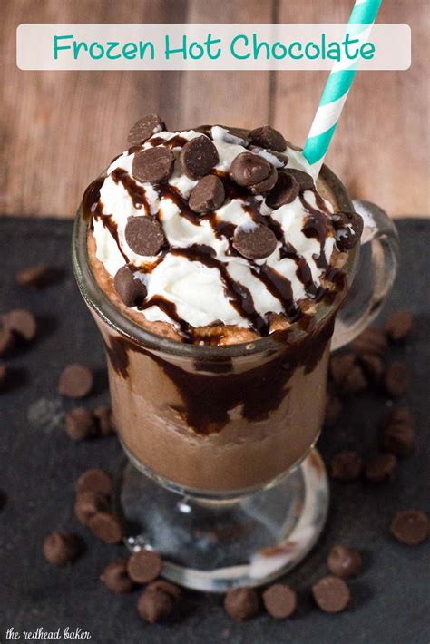 frozen hot chocolate recipe by the redhead baker for choctoberfest