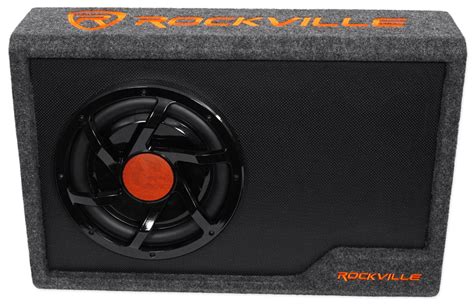 Rockville Rws10ca Slim 1000 Watt 10 Inch Amplified Powered Car