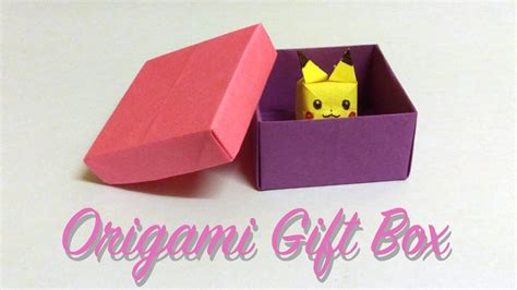 How To Make Easy Origami T Box Youtube