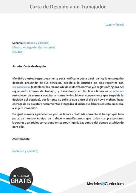 Modelo Carta De Despido Laboral Guatemala About Quotes I Vrogue