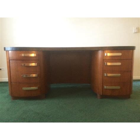 Stow And Davis Art Deco Curved Desk Chairish