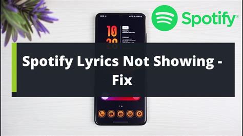 Spotify Lyrics Not Showing Working Fix Youtube