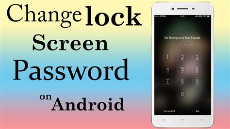 How To Change Lock Screen Password On Android Youtube