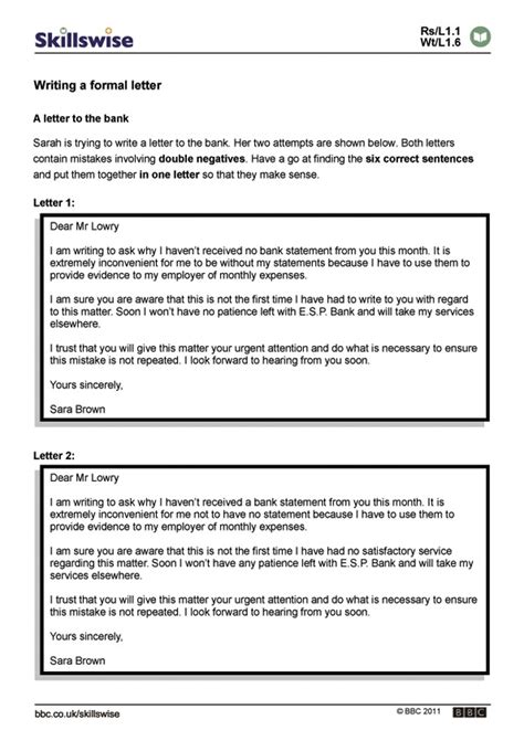 official letter writing format  english letters