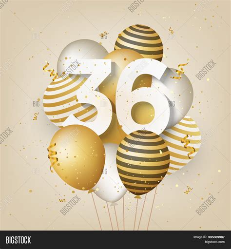 Happy 36th Birthday Image And Photo Free Trial Bigstock